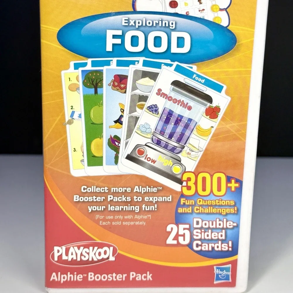 2010 Playskool Alphie Exploring Food Booster Pack 25 Cards Cartridge Complete